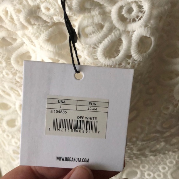 Jack by BB Dakota Lolita Off white top  sz L - Picture 6 of 6